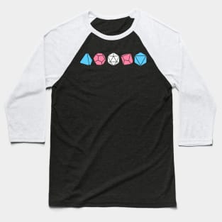 Transgender Pride Dice Baseball T-Shirt